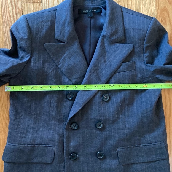 Marc Jacob’s EUC Linen Fully Lined Double Breasted Jacket - Picture 11 of 16